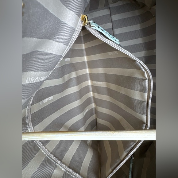 Brahmin NWOT Bristol Hobo-Opal Shimmer-Snake Embossed Leather-HTF-RARE - Picture 15 of 16